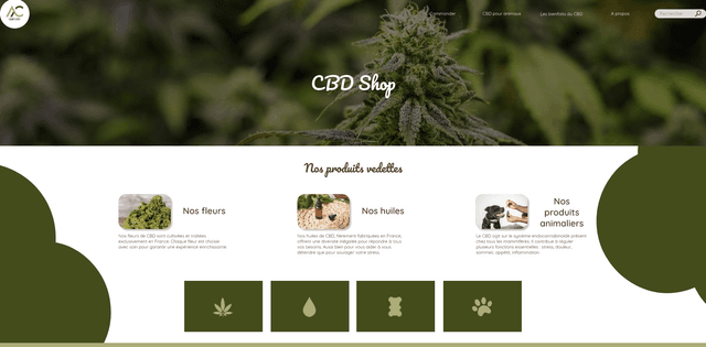 Image du projet CBD Shop